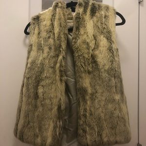 BCBG beautiful fur vest